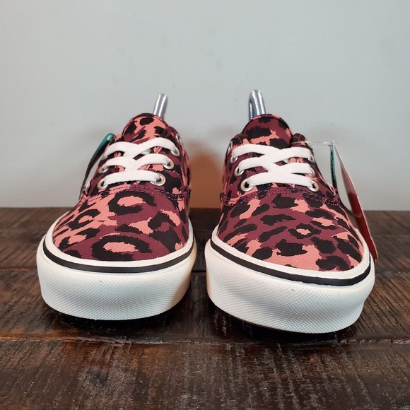 Vans Authentic ComfyCush Skate Shoes Womens 6 Pink Purple Leopard Print - Picture 2 of 12